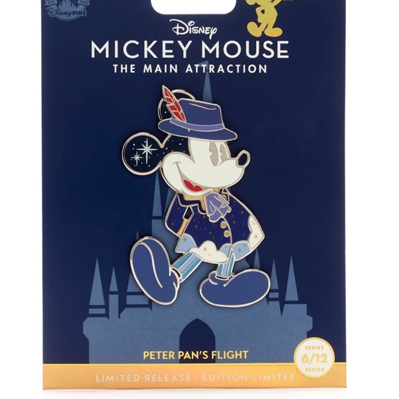 Disney Mickey Mouse The Main‎ Attraction Peter Pan Flight Jumbo Pin 6/12 Limited - Picture 2 of 4